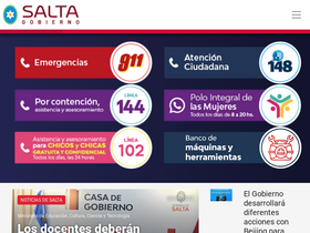 'salta.gob.ar' screenshot