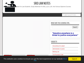 'srdlawnotes.com' screenshot