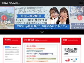 'ngt48.jp' screenshot