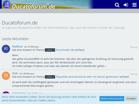 'ducatoforum.de' screenshot
