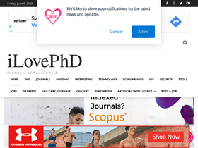 'ilovephd.com' screenshot