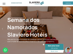 'slavierohoteis.com.br' screenshot
