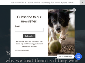 'riverlandingsanimalclinic.com' screenshot