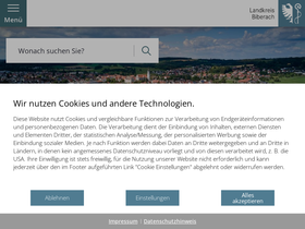 'biberach.de' screenshot