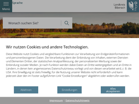 'biberach.de' screenshot