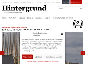 'hintergrund.de' screenshot