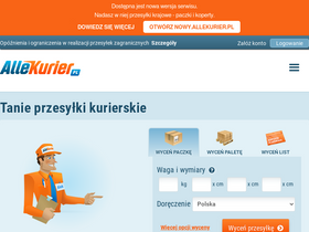 'allekurier.pl' screenshot