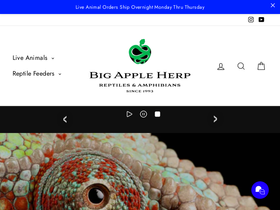 Bigapplepetsupply homepage screenshot