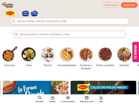 'recetasnestle.cl' screenshot