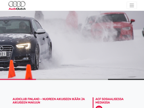'audiclub.fi' screenshot