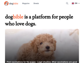 'dogbible.com' screenshot