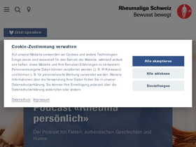 'rheumaliga.ch' screenshot