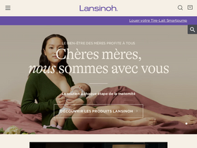 'lansinoh.fr' screenshot