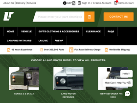 'lrparts.net' screenshot