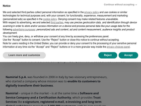 'telemacoweb.namirial.com' screenshot