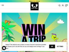 'freshnrebel.com' screenshot