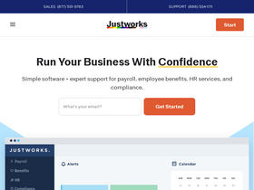 'justworks.com' screenshot