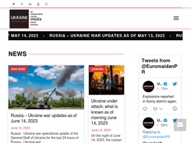 'ukrainefrontlines.com' screenshot