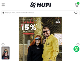 'hupishop.com.br' screenshot
