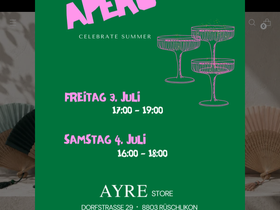 ayre.ch homepage screenshot
