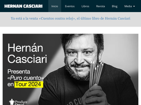'hernancasciari.com' screenshot