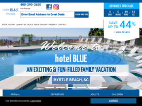 'hotelbluemb.com' screenshot