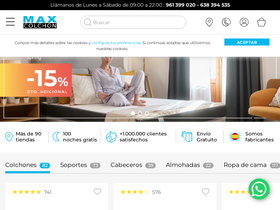'maxcolchon.com' screenshot