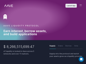 'aave.com' screenshot