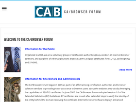 'cabforum.org' screenshot