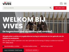 'vives.be' screenshot