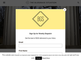 'thebluegrasssituation.com' screenshot