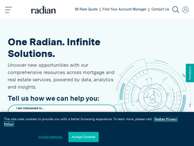 'radian.com' screenshot