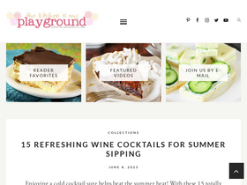 'thekitchenismyplayground.com' screenshot