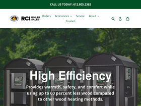 rciboilersales.com homepage screenshot