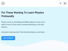 'profoundphysics.com' screenshot