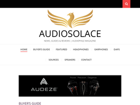 'audiosolace.com' screenshot