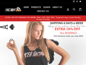 ACER Racing homepage screenshot
