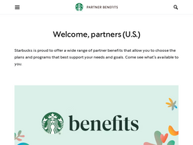 'starbucksbenefits.com' screenshot