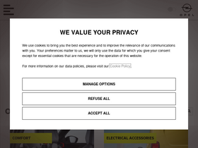 'opel-accessories.com' screenshot