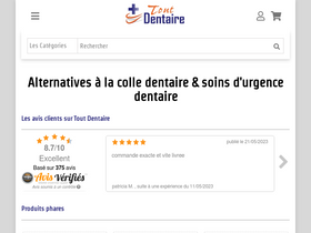 'toutdentaire.com' screenshot