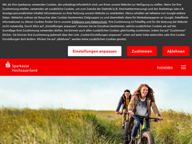 'sparkasse-hochsauerland.de' screenshot
