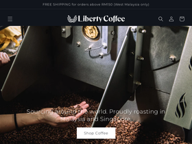 libertycoffee.my homepage screenshot