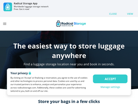 'radicalstorage.com' screenshot
