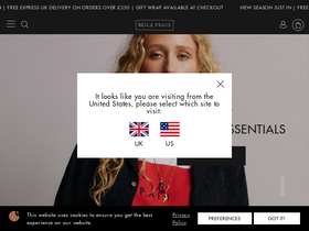 Bella Freud website screenshot