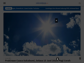 'radarsukabumi.com' screenshot
