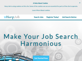 'harpjob.com' screenshot