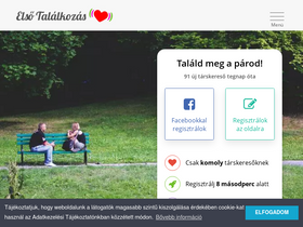 'elsotalalkozas.hu' screenshot