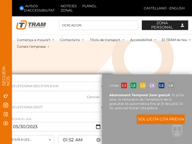 'tramalacant.es' screenshot