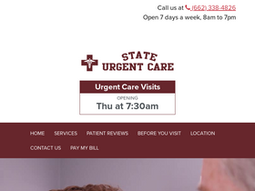'starkvilleurgentcareclinic.com' screenshot