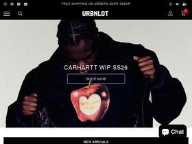 urbnlot.com homepage screenshot